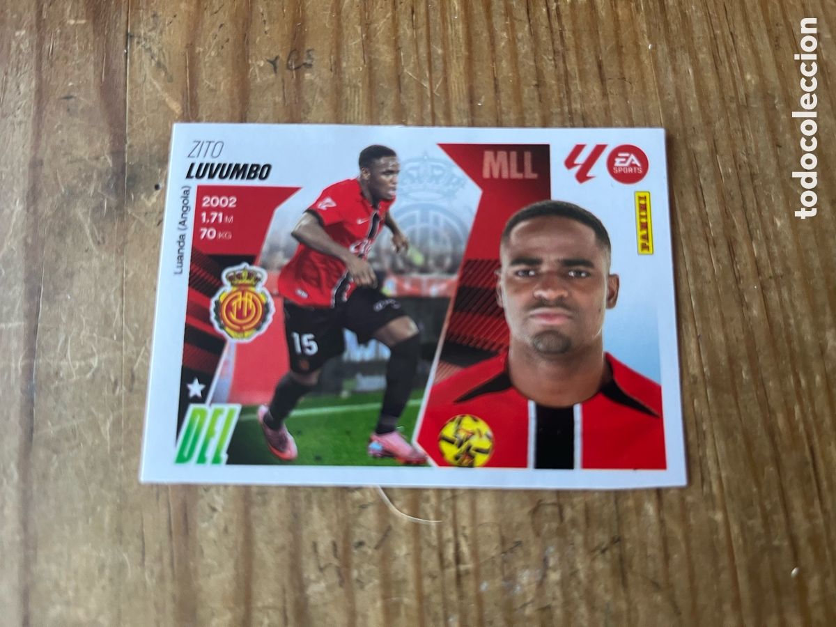 Cromos de F&uacute;tbol: R31885 CROMO SIN PEGAR NUNCA PEGADO MERCADO DE INVIERNO 2025 2026 # 23 ZITO LUVUMBO MALLORCA