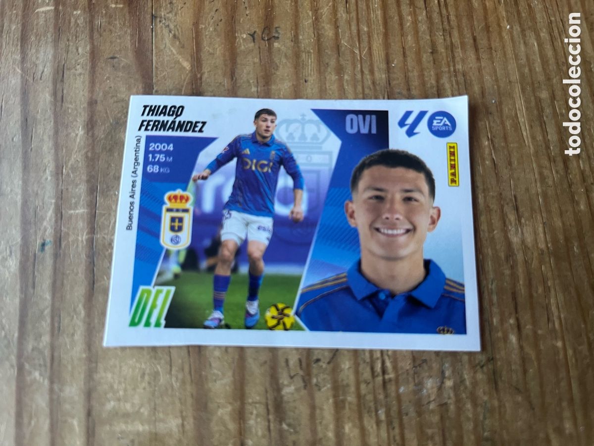 Cromos de F&uacute;tbol: R31885 CROMO SIN PEGAR NUNCA PEGADO MERCADO DE INVIERNO 2025 2026 # 27 THIAGO FERNANDEZ OVIEDO