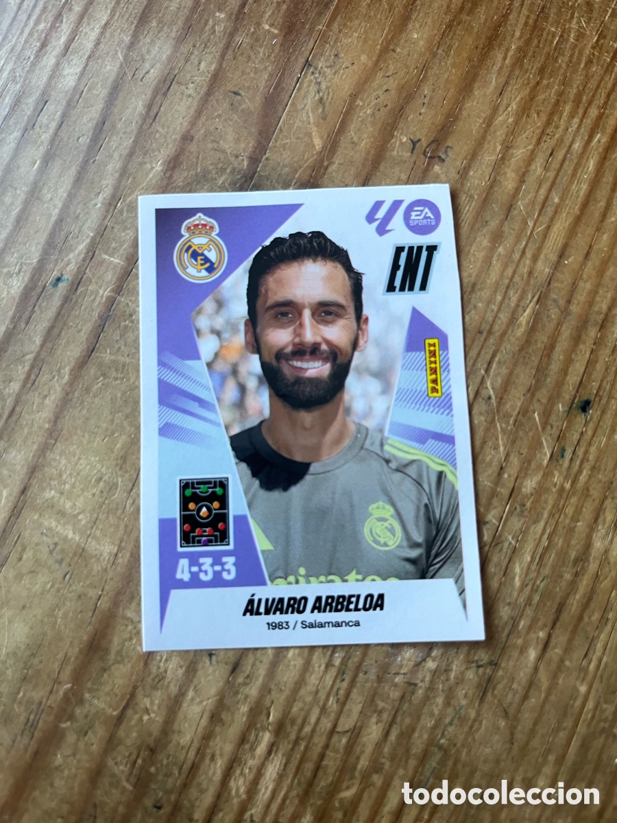 Cromos de F&uacute;tbol: R31885 CROMO SIN PEGAR NUNCA PEGADO MERCADO DE INVIERNO 2025 2026 # 40 ALVARO ARBELOA REAL MADRID