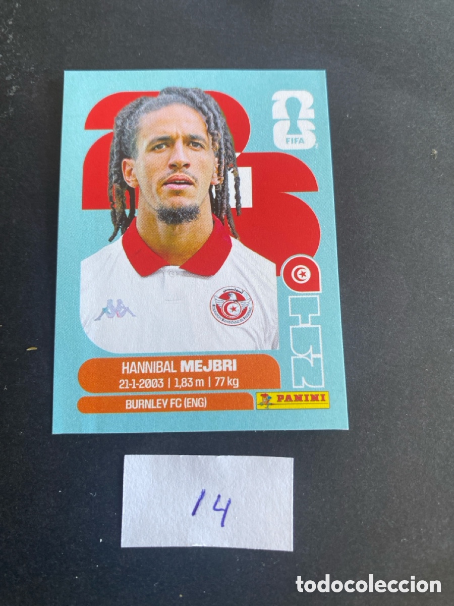 Cromos de F&uacute;tbol: Cromo Tunez Mundial 2026 N* 14 nuevo