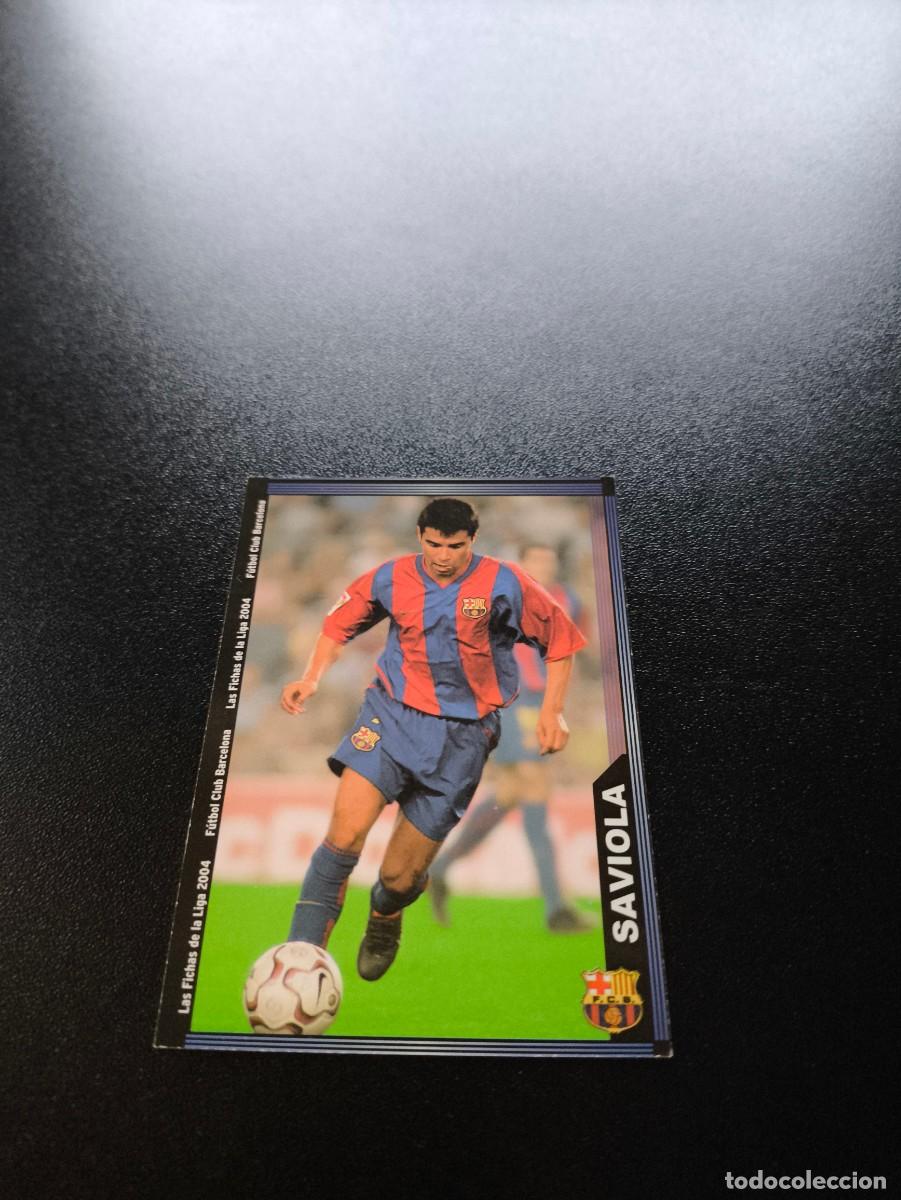 Cromos de F&uacute;tbol: 156 Saviola F.C. BARCELONA MUNDICROMO LIGA 2003 2004 03 04 NO PANINI ESTE CROMO CARD
