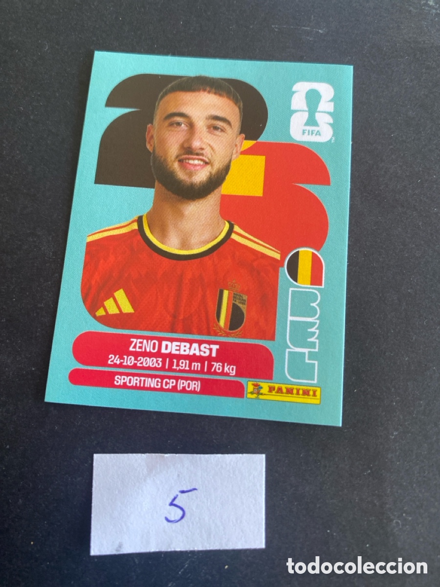 Cromos de F&uacute;tbol: Cromo Belgica Mundial 2026 N* 5 nuevo