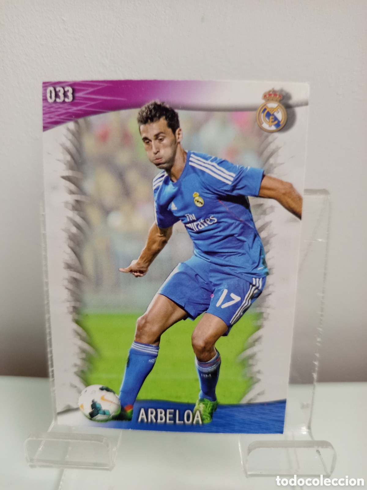Cromos de F&uacute;tbol: ❇️ CROMO CARD ⚽ ARBELOA REAL MADRID 33 FICHAS LIGA QUIZ GAME 2014 13 14 2013 2014 MUNDICROMO ❇️