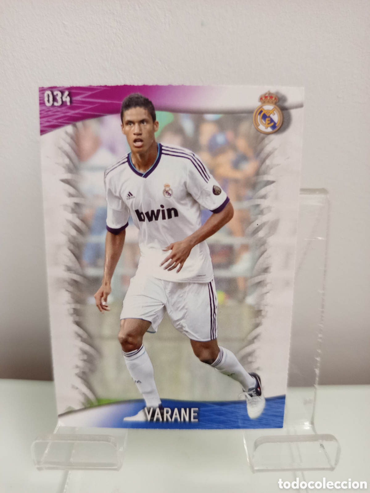 Cromos de F&uacute;tbol: ❇️ CROMO CARD ⚽ VARANE REAL MADRID 34 FICHAS LIGA QUIZ GAME 2014 13 14 2013 2014 MUNDICROMO ❇️