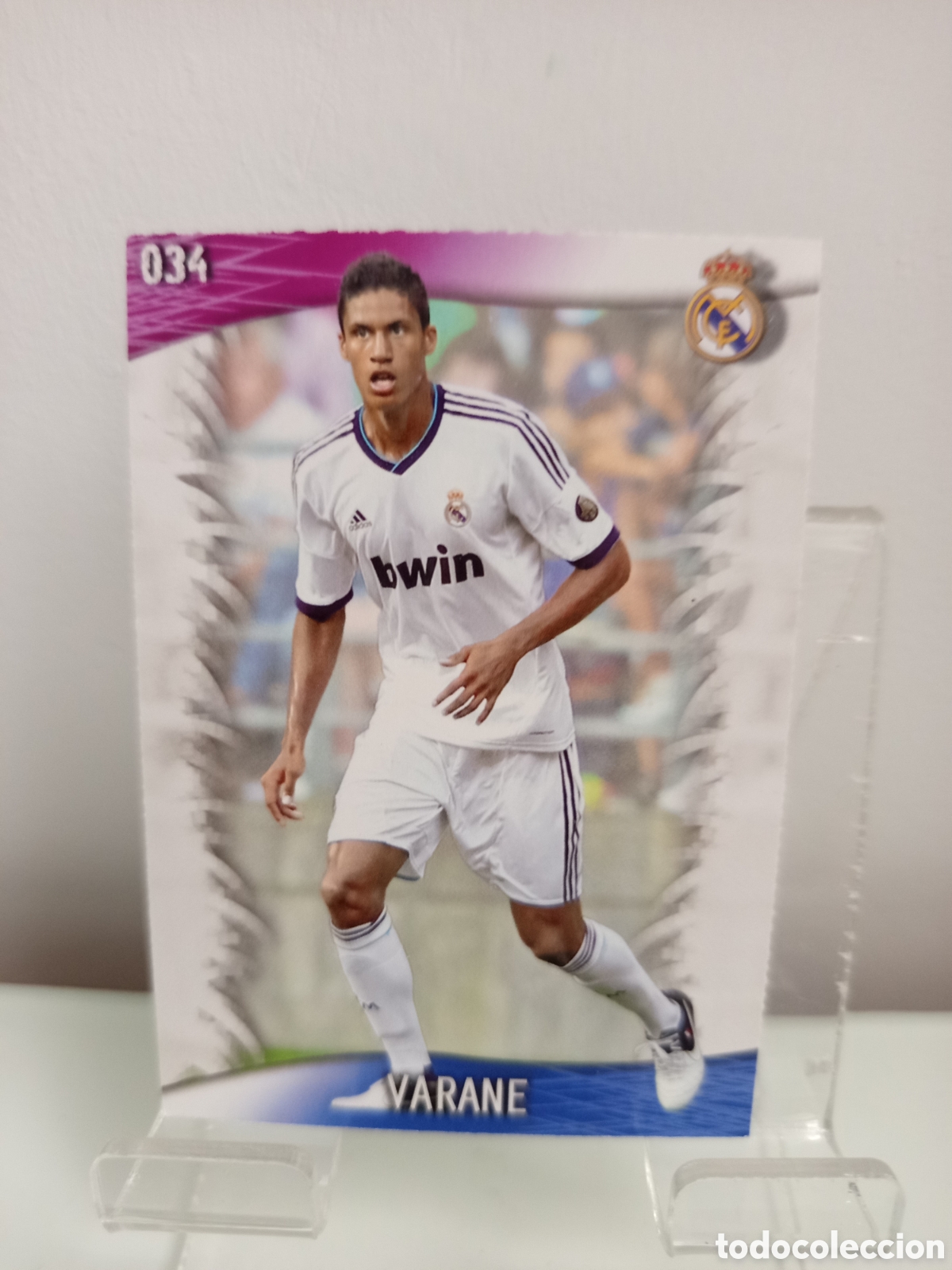 Cromos de F&uacute;tbol: ❇️ CROMO CARD ⚽ VARANE REAL MADRID 34 FICHAS LIGA QUIZ GAME 2014 13 14 2013 2014 MUNDICROMO ❇️