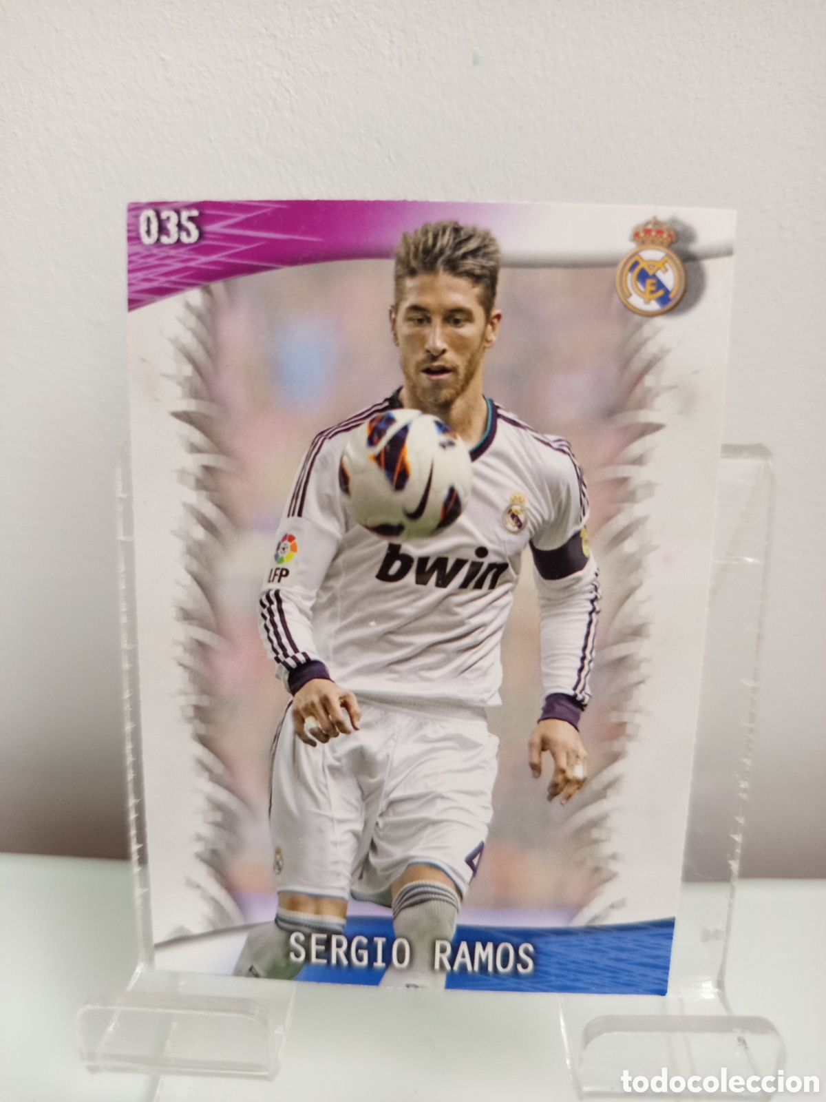 Cromos de F&uacute;tbol: ❇️ CROMO CARD ⚽ SERGIO RAMOS REAL MADRID 35 FICHAS LIGA QUIZ GAME 2014 13 14 2013 2014 MUNDICROMO ❇️