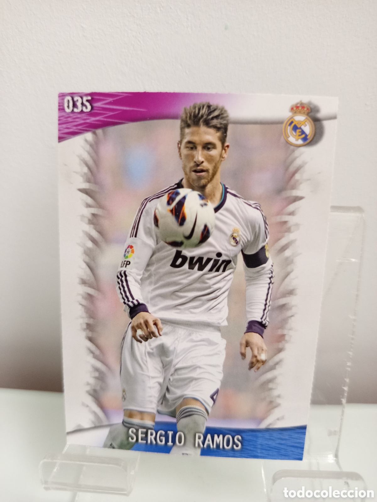 Cromos de F&uacute;tbol: ❇️ CROMO CARD ⚽ SERGIO RAMOS REAL MADRID 35 FICHAS LIGA QUIZ GAME 2014 13 14 2013 2014 MUNDICROMO ❇️