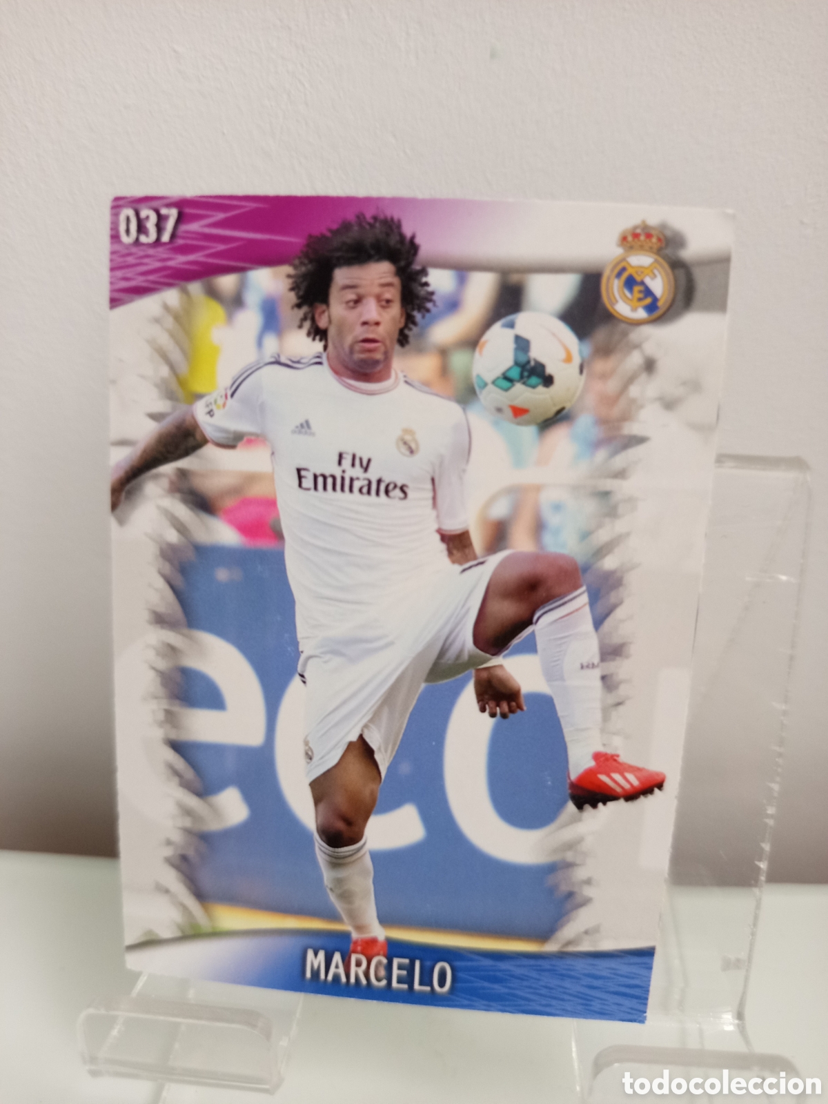 Cromos de Futebol: ❇️ CROMO CARD ⚽ MARCELO REAL MADRID 37 FICHAS LIGA QUIZ GAME 2014 13 14 2013 2014 MUNDICROMO ❇️