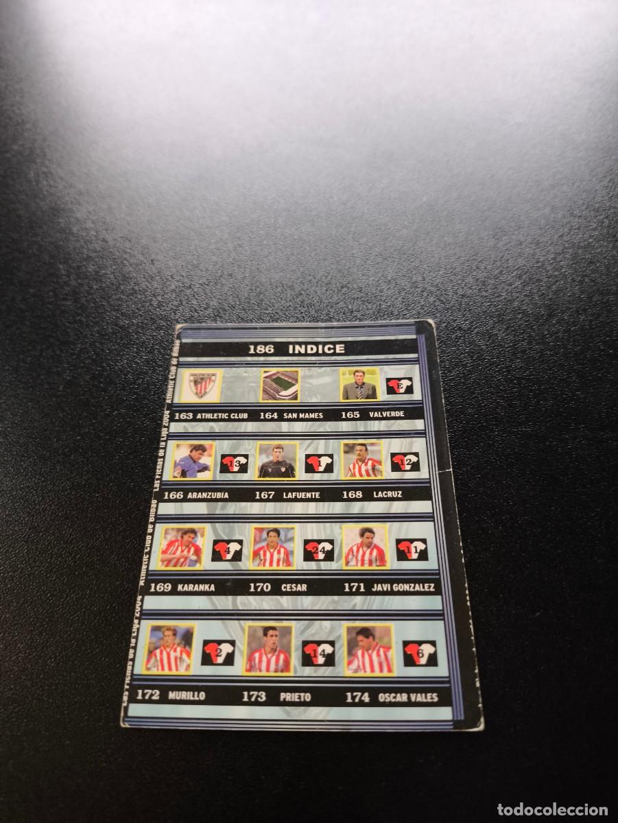 Cartes &agrave; collectionner de Football: 186 Indice ATHLETIC DE BILBAO MUNDICROMO LIGA 2003 2004 03 04 NO PANINI ESTE CROMO CARD