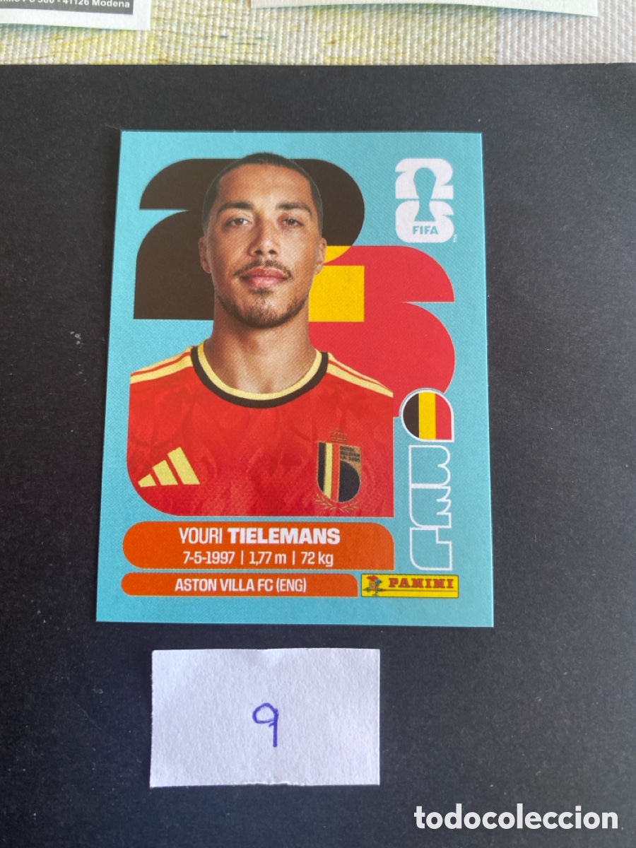 Cartes &agrave; collectionner de Football: Cromo Belgica Mundial 2026 N* 9 nuevo
