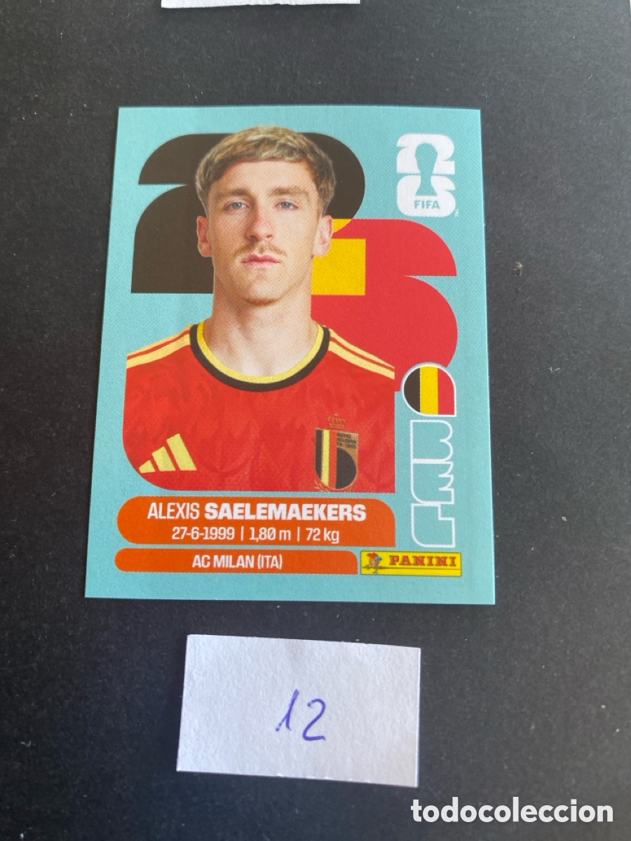Cromos de F&uacute;tbol: Cromo Belgica Mundial 2026 N* 12 nuevo