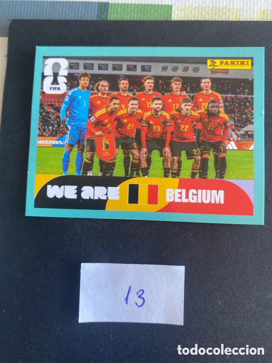 Cromos de F&uacute;tbol: Cromo Belgica Mundial 2026 N* 13 nuevo