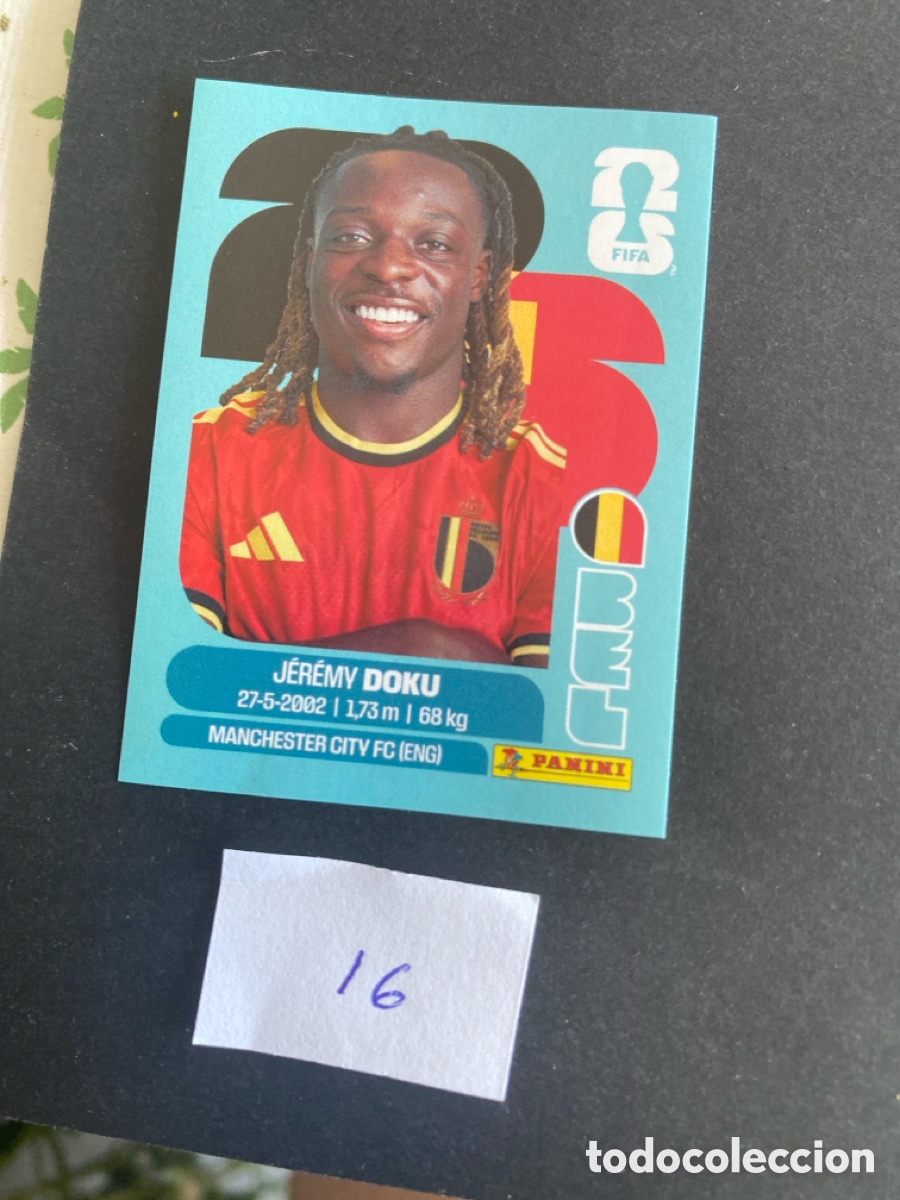 Cromos de F&uacute;tbol: Cromo Belgica Mundial 2026 N* 16 nuevo