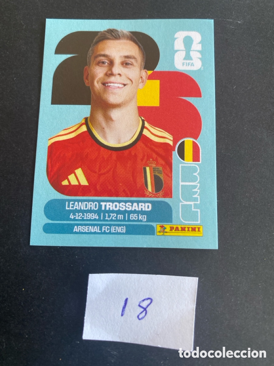 Cromos de F&uacute;tbol: Cromo Belgica Mundial 2026 N* 18 nuevo