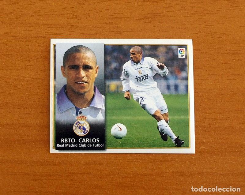 Cromos de F&uacute;tbol: Real Madrid - Roberto Carlos - Ediciones Este Liga 1998-1999, 98-99 - Nunca Pegado