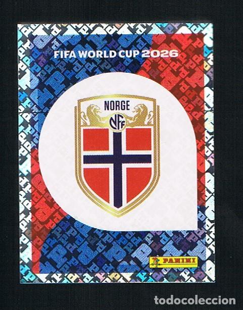 Cromos de F&uacute;tbol: STICKER FIFA WORLD CUP 2026 NORUEGA N&ordm; 1 ESCUDO