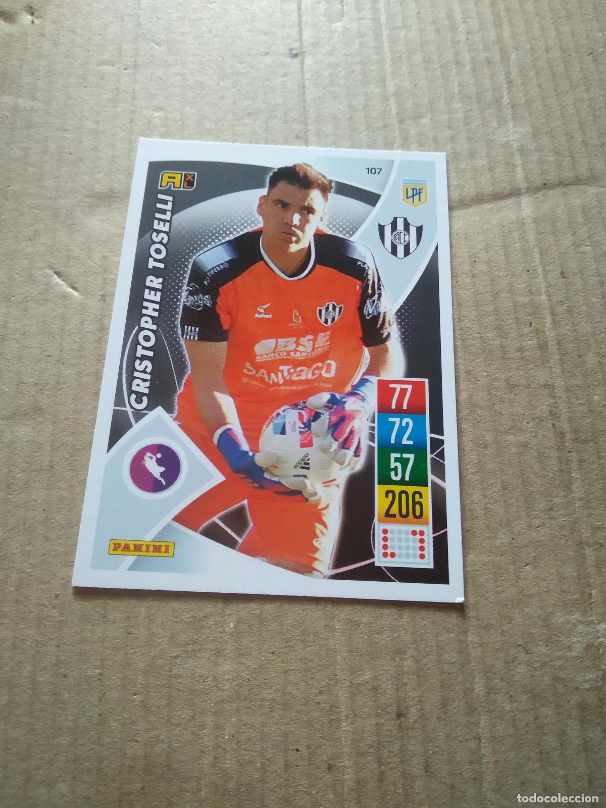 Cromos de F&uacute;tbol: 107 CRISTOPHER TOSELLI CENTRAL CORDOBA CROMO FUTBOL ARGENTINO 21-22 PANINI LIGA ARGENTINA 2021-2022