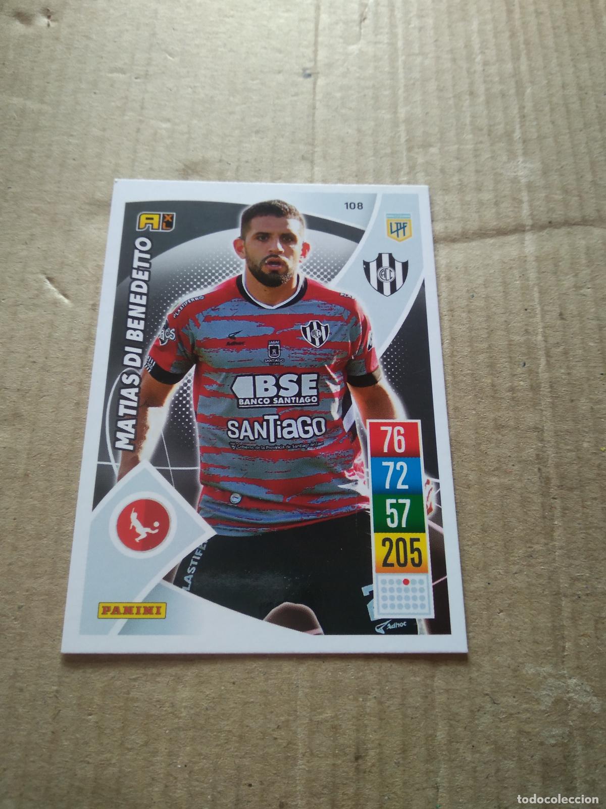 Cromos de F&uacute;tbol: 108 MATIAS DI BENEDETTO CENTRAL CORDOBA CROMO FUTBOL ARGENTINO 21-22 PANINI LIGA ARGENTINA 2021-2022