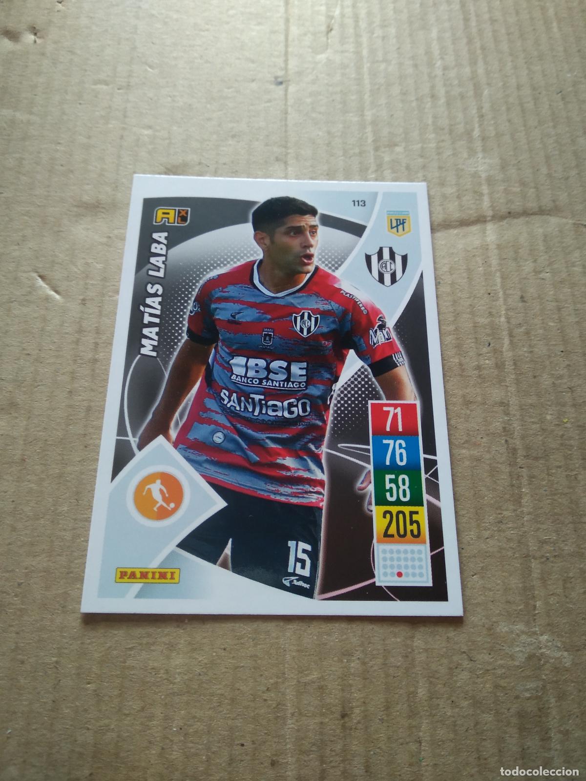 Cromos de F&uacute;tbol: 113 MATIAS LABA CENTRAL CORDOBA CROMO FUTBOL ARGENTINO 21-22 PANINI LIGA ARGENTINA 2021-2022