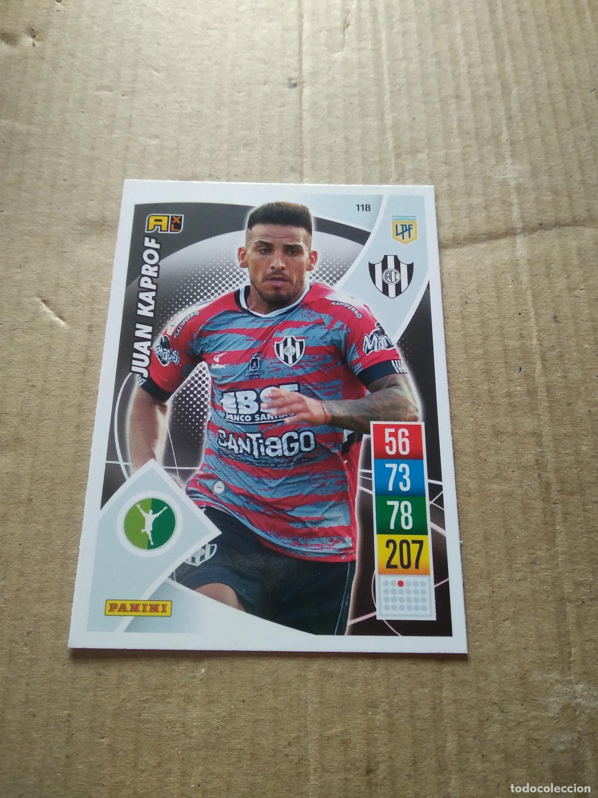 Cromos de F&uacute;tbol: 118 JUAN KAPROF CENTRAL CORDOBA CROMO FUTBOL ARGENTINO 21-22 PANINI LIGA ARGENTINA 2021-2022