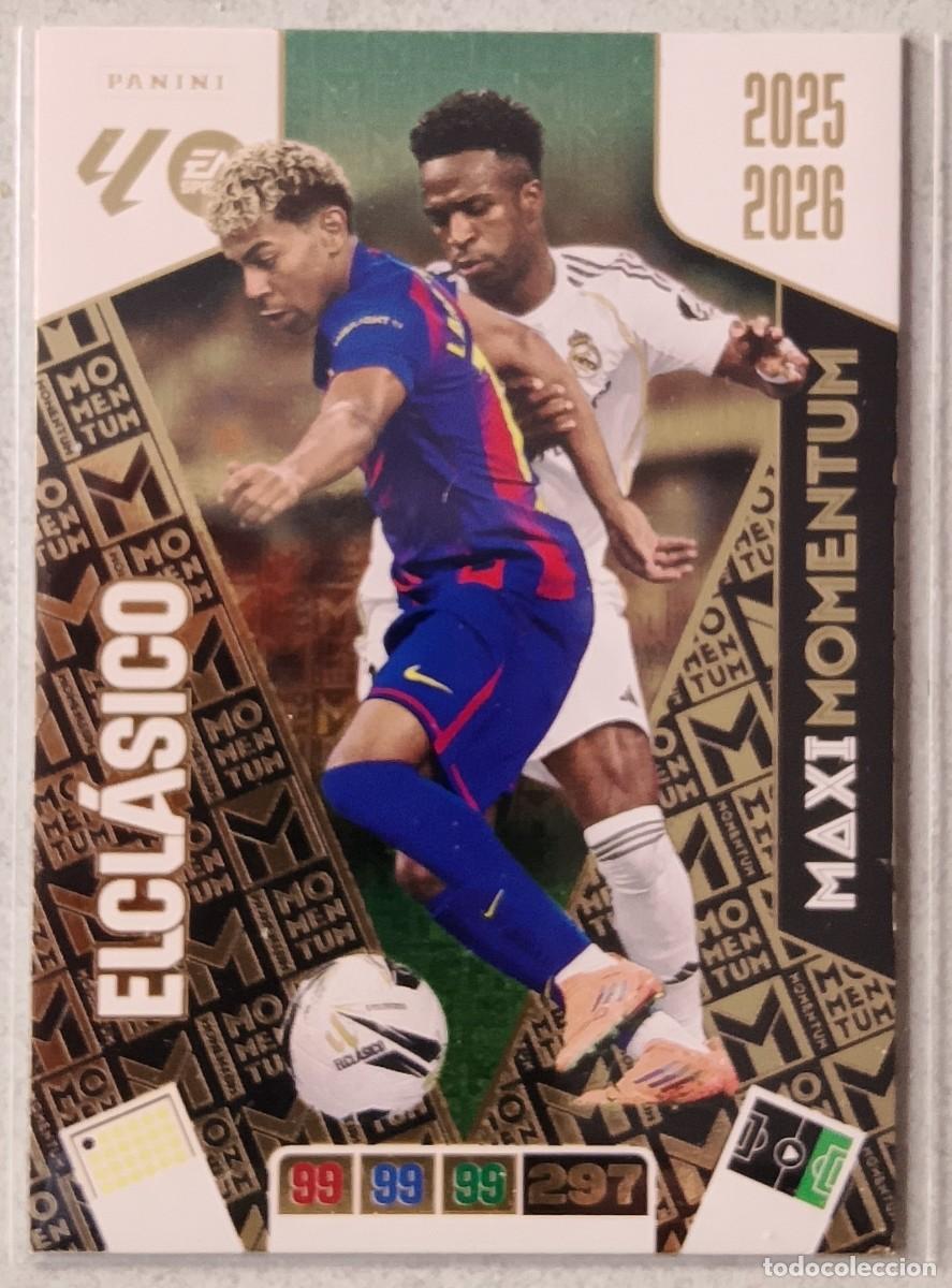 Cromos de F&uacute;tbol: Adrenalyn XL 2025/25. El Cl&aacute;sico. Maxi Momentum.
