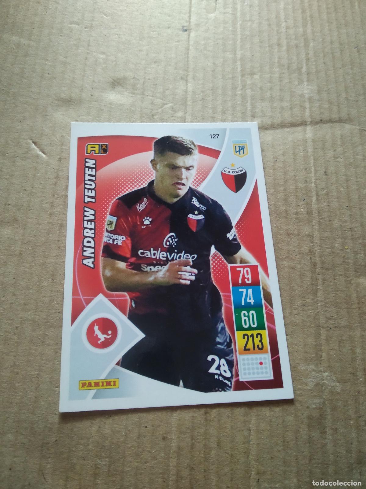 Cromos de F&uacute;tbol: 127 ANDREW TEUTEN COLON CROMO FUTBOL ARGENTINO 21-22 PANINI LIGA ARGENTINA 2021-2022