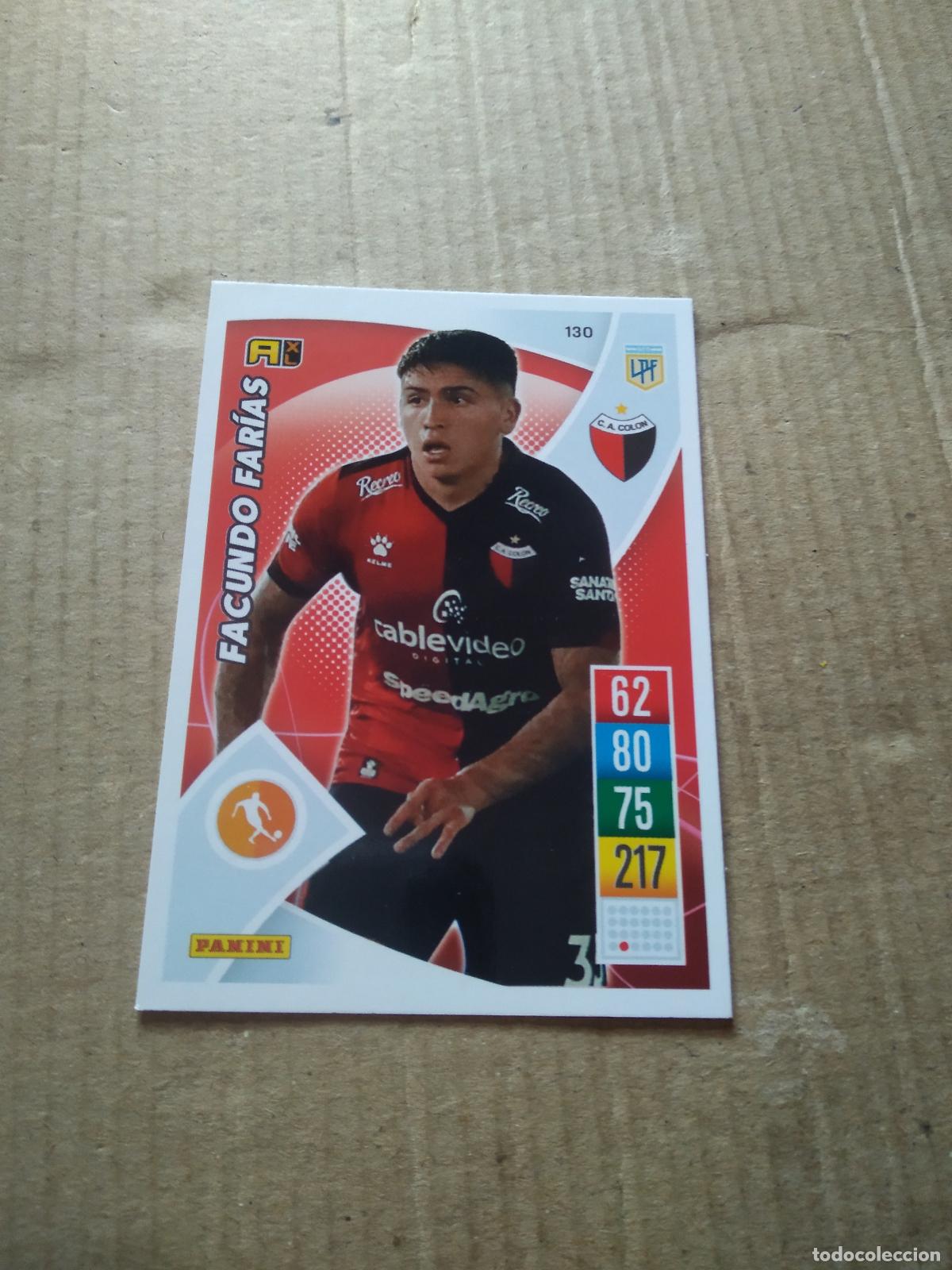 Cromos de F&uacute;tbol: 130 FACUNDO FARIAS COLON CROMO FUTBOL ARGENTINO 21-22 PANINI LIGA ARGENTINA 2021-2022