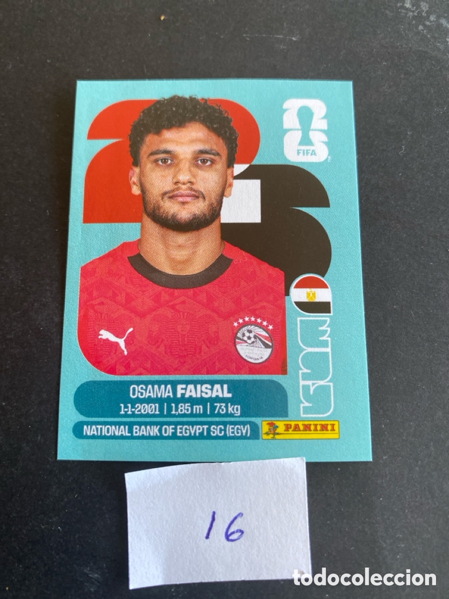 Cromos de F&uacute;tbol: Cromo Egipto Mundial 2026 N* 16 nuevo