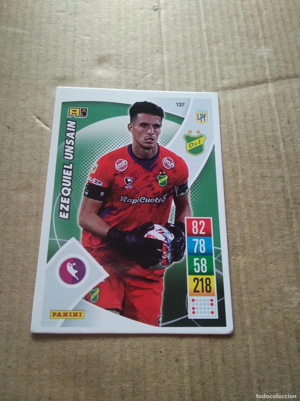 Cromos de F&uacute;tbol: 137 EZEQUIEL UNSAIN DEFENSA Y JUSTICIA CROMO FUTBOL ARGENTINO 21-22 PANINI LIGA ARGENTINA 2021-2022