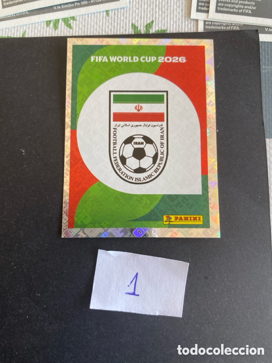 Cromos de F&uacute;tbol: Cromo Ir&aacute;n Mundial 2026 N* 1 nuevo