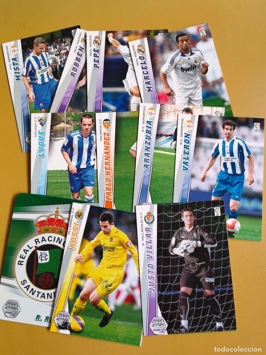 Cromos de F&uacute;tbol: megacracks 2008 09 contiene 11 cromos