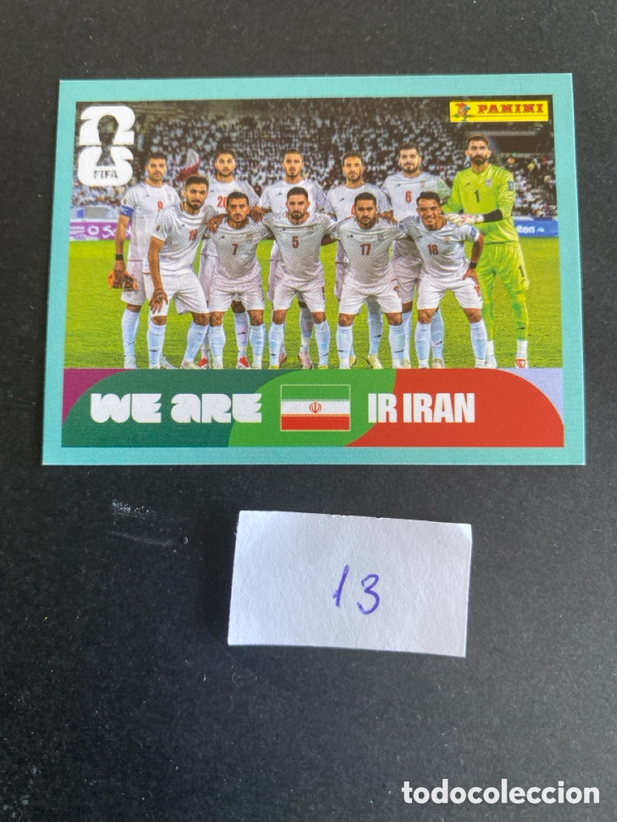 Cromos de F&uacute;tbol: Cromo Iran Mundial 2026 N* 13 nuevo
