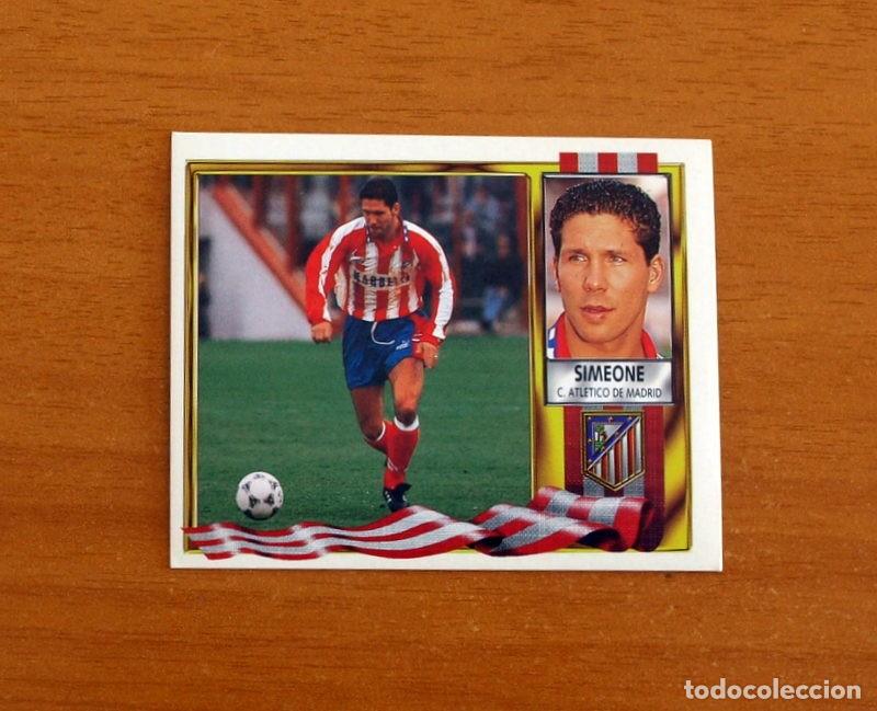 Football Stickers: Atl&eacute;tico de Madrid - Simeone - Ediciones Este Liga 1995-1996, 95-96 - Nunca Pegado