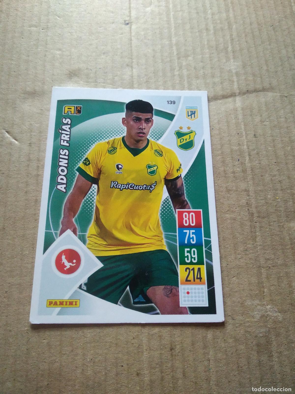 Football Stickers: 139 ADONIS FRIAS DEFENSA Y JUSTICIA CROMO FUTBOL ARGENTINO 21-22 PANINI LIGA ARGENTINA 2021-2022