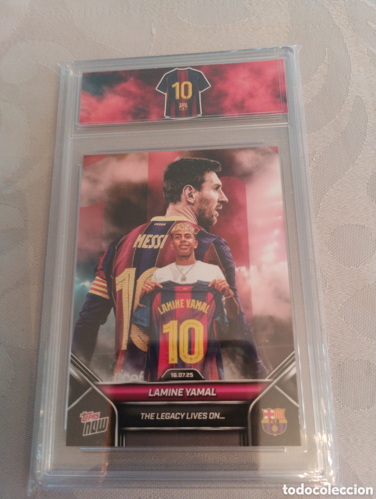 Cartes &agrave; collectionner de Football: Carta Lamine yamal y Messi
