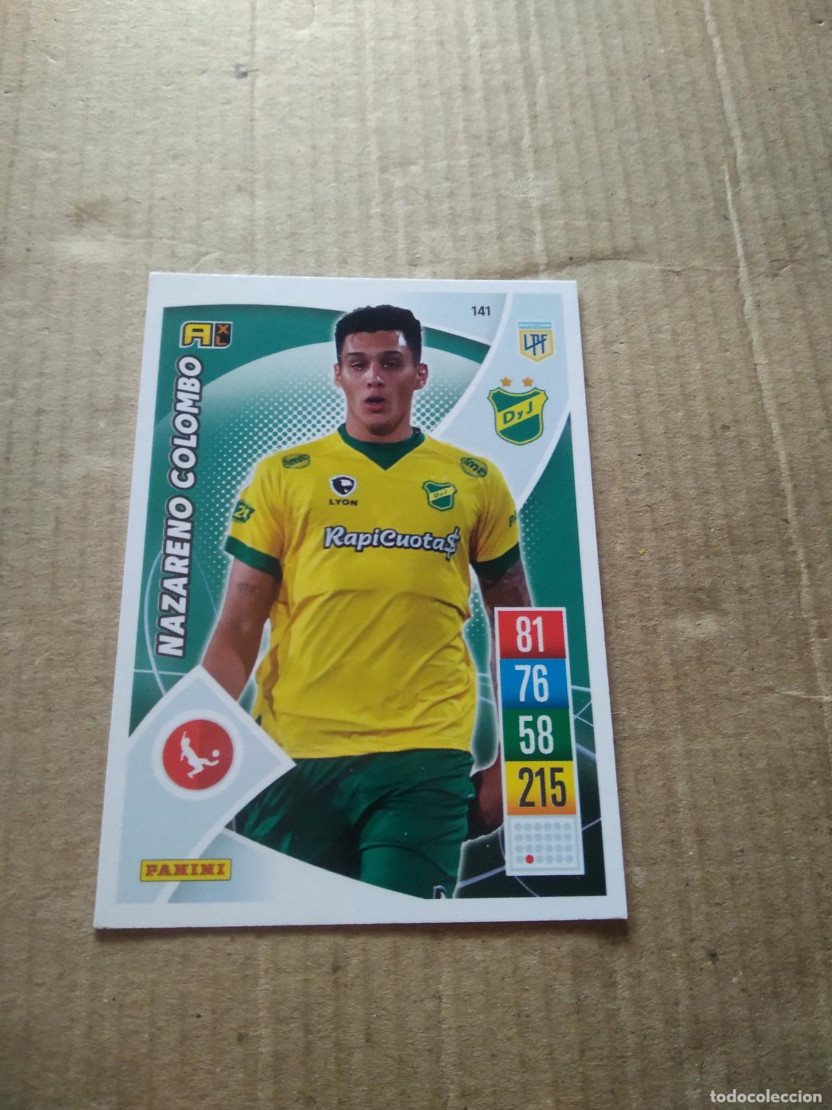 Cartes &agrave; collectionner de Football: 141 NAZARENO COLOMBO DEFENSA JUSTICIA CROMO FUTBOL ARGENTINO 21-22 PANINI LIGA ARGENTINA 2021-2022