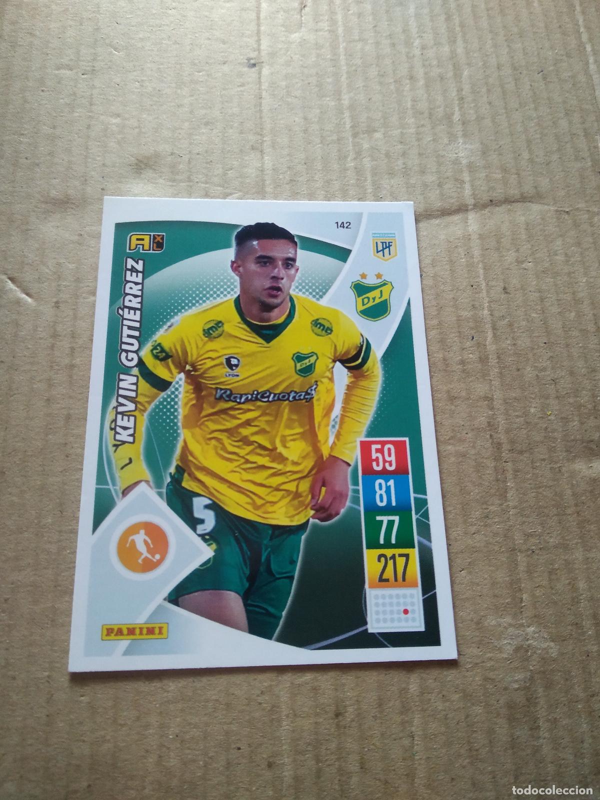 Cartes &agrave; collectionner de Football: 142 KEVIN GUTIERREZ DEFENSA JUSTICIA CROMO FUTBOL ARGENTINO 21-22 PANINI LIGA ARGENTINA 2021-2022