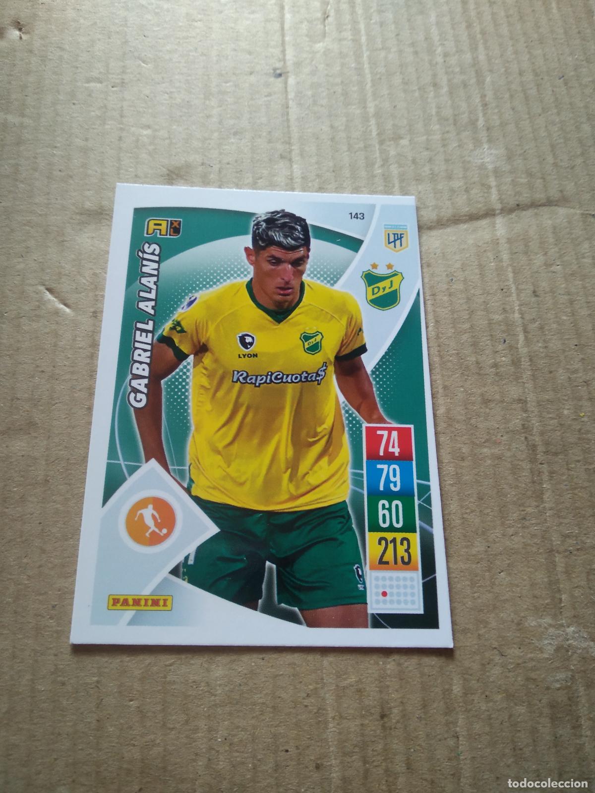 Cromos de F&uacute;tbol: 143 GABRIEL ALANIS DEFENSA JUSTICIA CROMO FUTBOL ARGENTINO 21-22 PANINI LIGA ARGENTINA 2021-2022