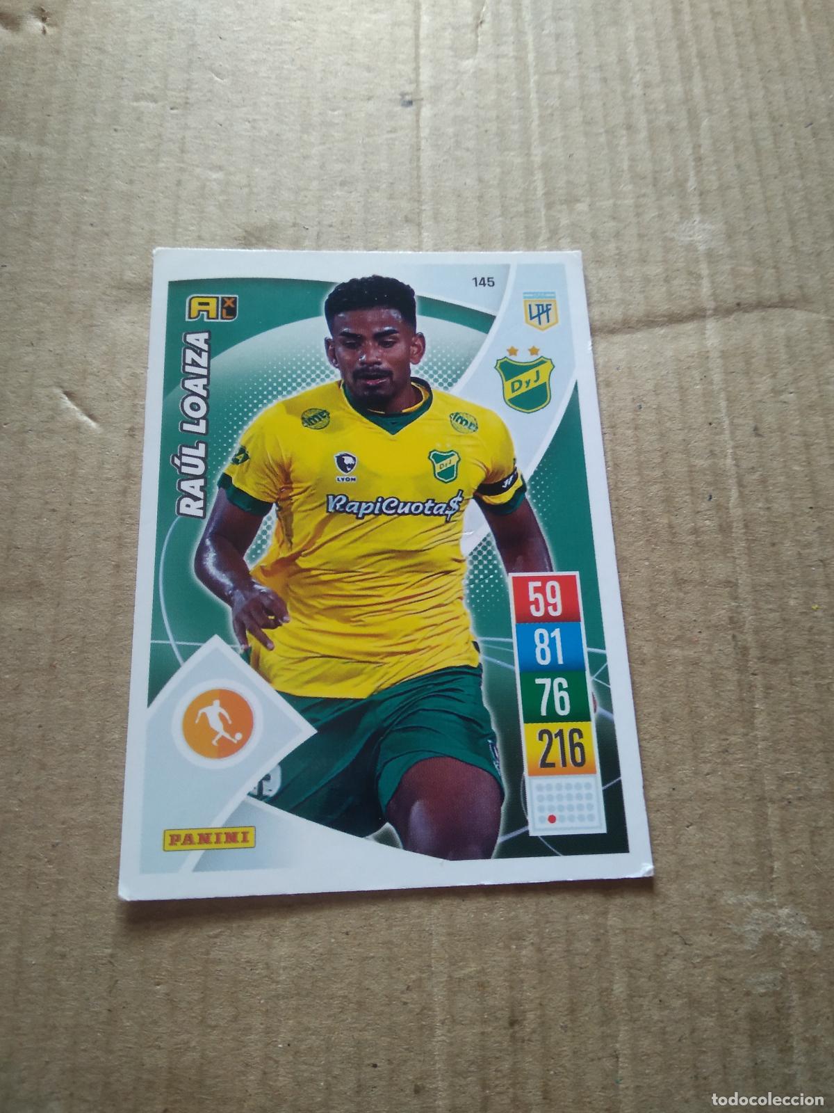 Cromos de F&uacute;tbol: 145 RAUL LOAIZA DEFENSA JUSTICIA CROMO FUTBOL ARGENTINO 21-22 PANINI LIGA ARGENTINA 2021-2022