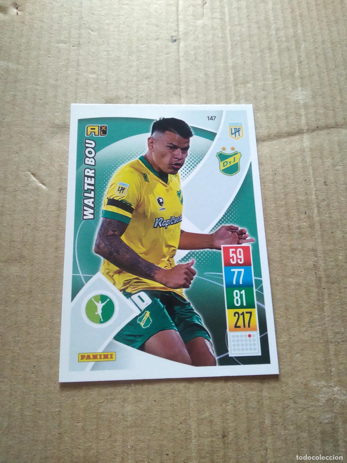 Cromos de F&uacute;tbol: 147 WALTER BOU DEFENSA JUSTICIA CROMO FUTBOL ARGENTINO 21-22 PANINI LIGA ARGENTINA 2021-2022