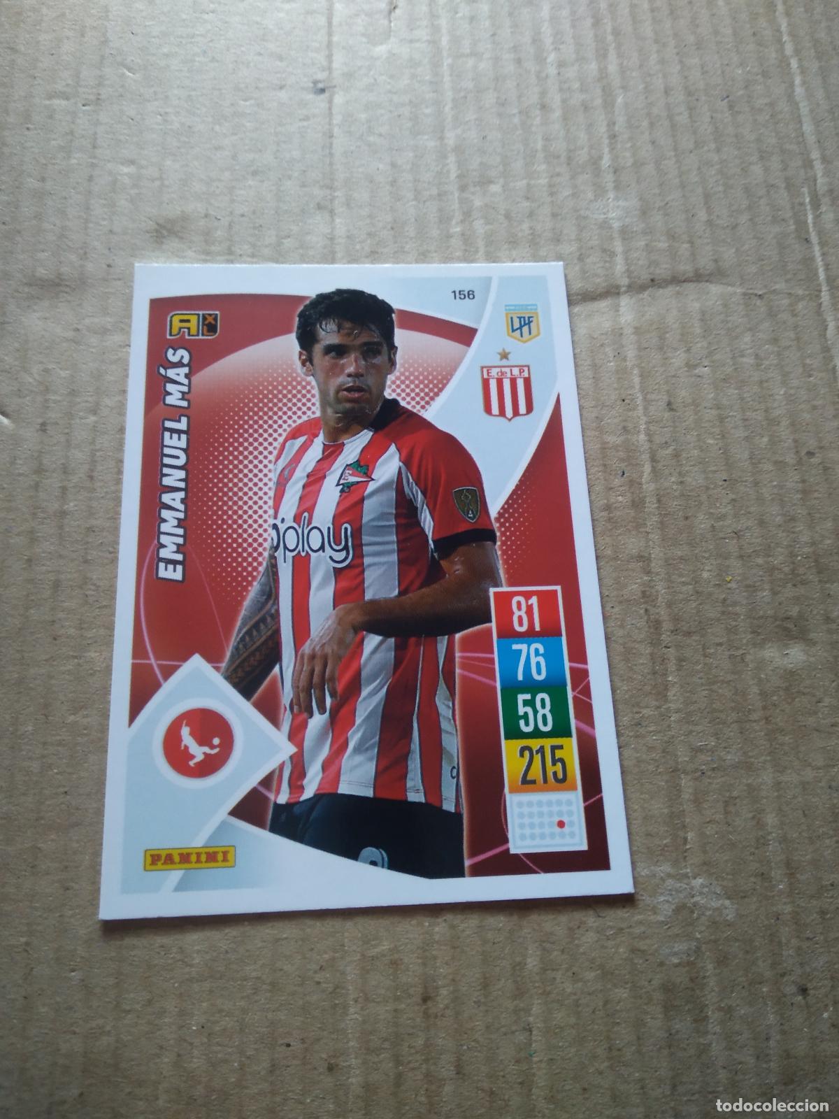 Cromos de F&uacute;tbol: 156 EMMANUEL MAS ESTUDIANTES CROMO FUTBOL ARGENTINO 21-22 PANINI LIGA ARGENTINA 2021-2022