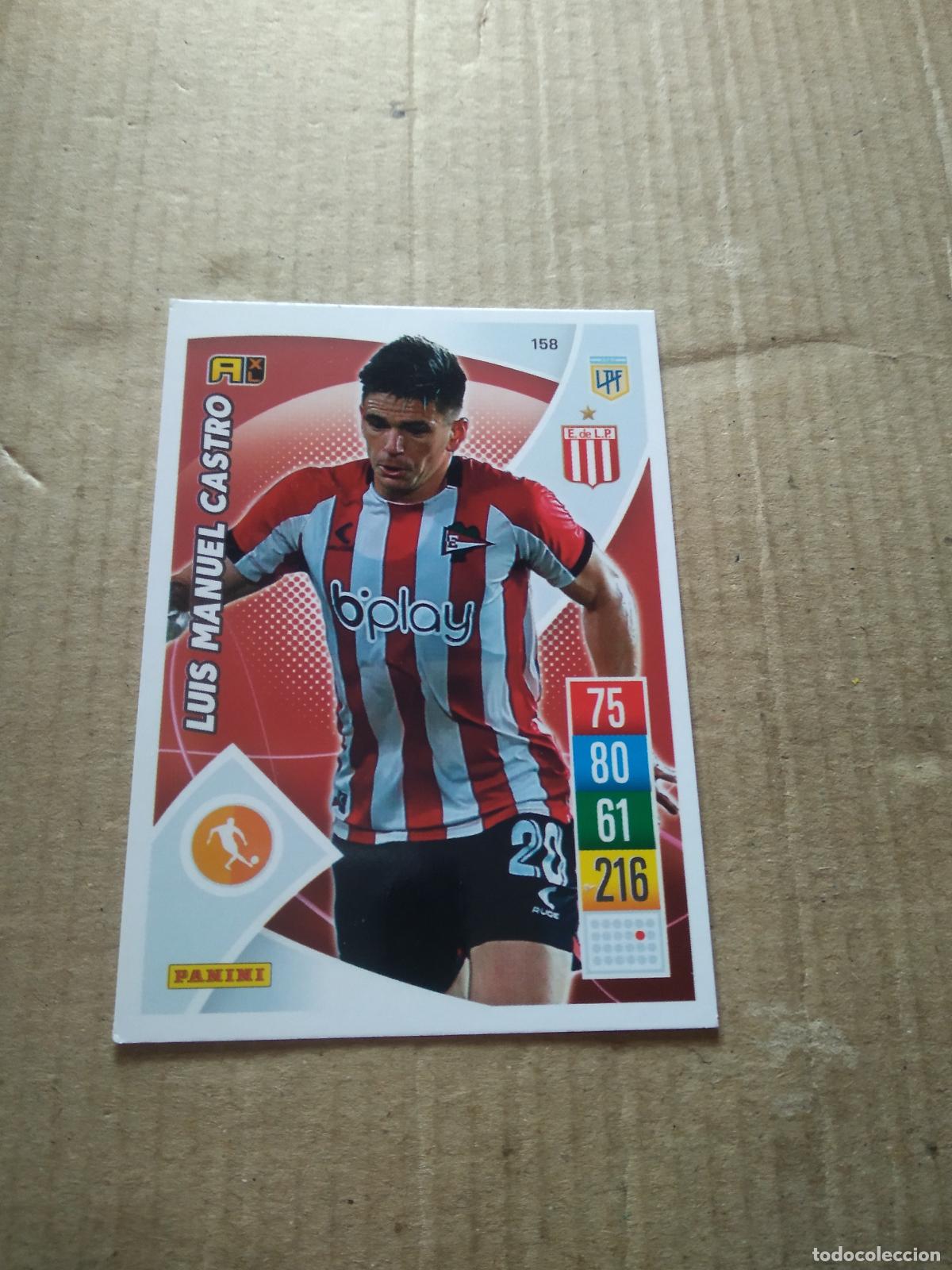Cromos de F&uacute;tbol: 158 LUIS MANUEL CASTRO ESTUDIANTES CROMO FUTBOL ARGENTINO 21-22 PANINI LIGA ARGENTINA 2021-2022