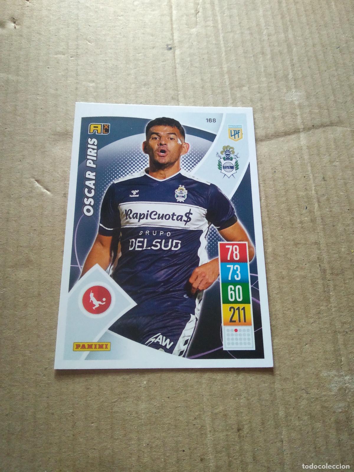 Cromos de F&uacute;tbol: 168 OSCAR PIRIS GIMNASIA CROMO FUTBOL ARGENTINO 21-22 PANINI LIGA ARGENTINA 2021-2022