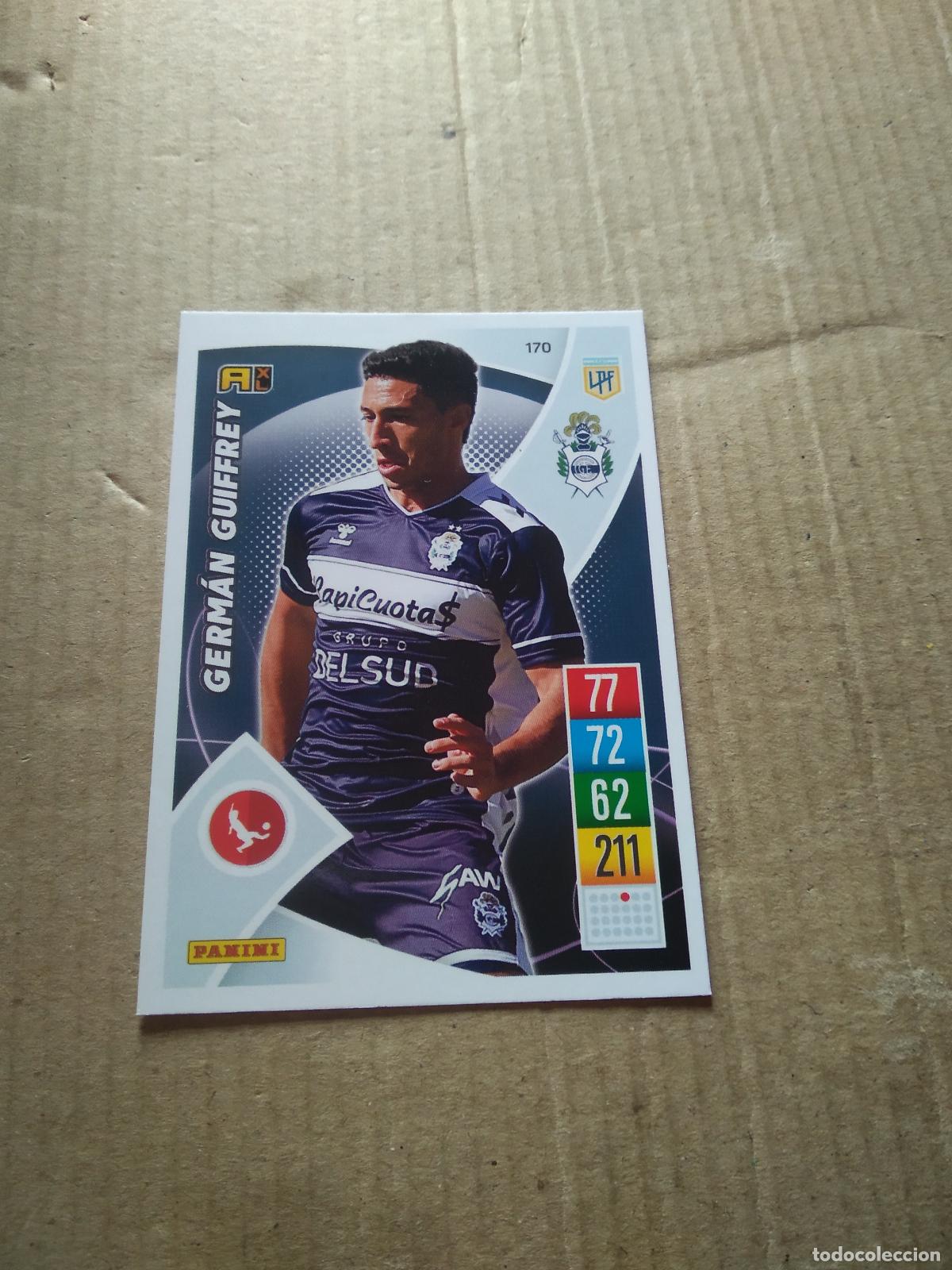 Cromos de F&uacute;tbol: 170 GERMAN GUIFFREY GIMNASIA CROMO FUTBOL ARGENTINO 21-22 PANINI LIGA ARGENTINA 2021-2022