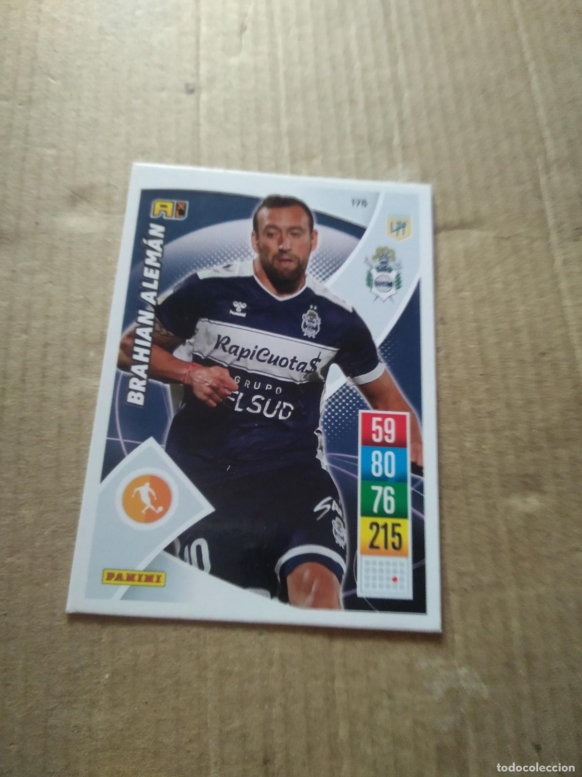 Cromos de F&uacute;tbol: 175 BRAHIAN ALEMAN GIMNASIA CROMO FUTBOL ARGENTINO 21-22 PANINI LIGA ARGENTINA 2021-2022