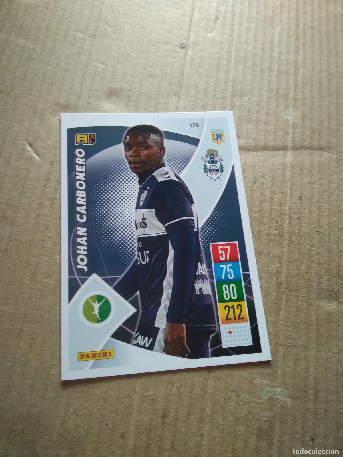 Cromos de F&uacute;tbol: 179 JOHAN CARBONERO GIMNASIA CROMO FUTBOL ARGENTINO 21-22 PANINI LIGA ARGENTINA 2021-2022