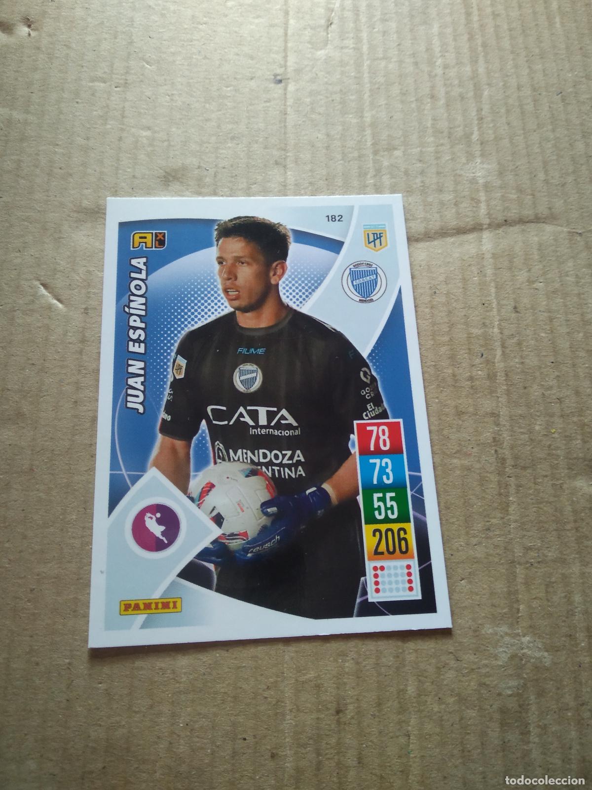 Cromos de F&uacute;tbol: 182 JUAN ESPINOLA GODOY CRUZ CROMO FUTBOL ARGENTINO 21-22 PANINI LIGA ARGENTINA 2021-2022