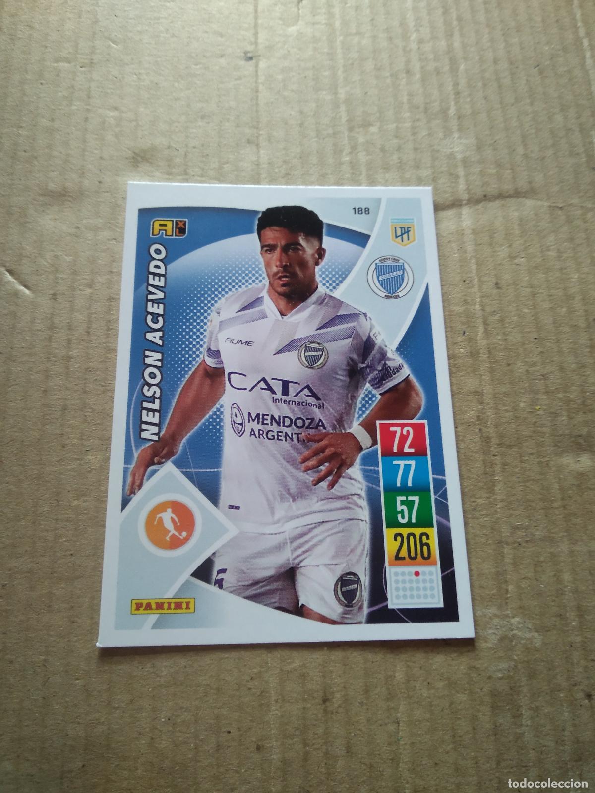 Cromos de F&uacute;tbol: 188 NELSON ACEVEDO GODOY CRUZ CROMO FUTBOL ARGENTINO 21-22 PANINI LIGA ARGENTINA 2021-2022