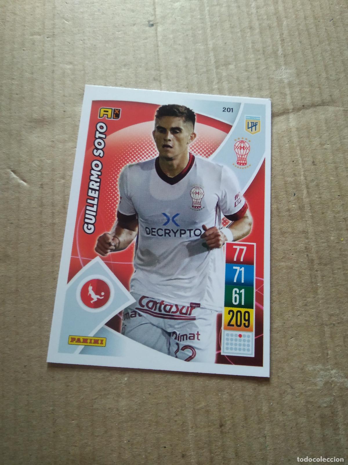 Cromos de F&uacute;tbol: 201 GUILLERMO SOTO HURACAN CROMO FUTBOL ARGENTINO 21-22 PANINI LIGA ARGENTINA 2021-2022