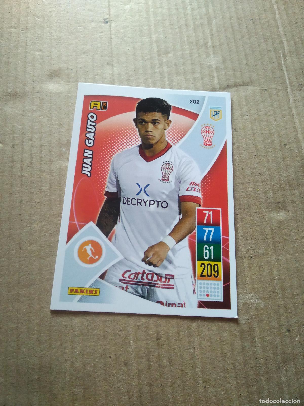 Cromos de F&uacute;tbol: 202 JUAN GAUTO HURACAN CROMO FUTBOL ARGENTINO 21-22 PANINI LIGA ARGENTINA 2021-2022